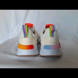 Adidas cloud form / rainbow colors throughout shoes/ tags / comfy